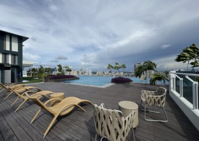 The Camden Place Roof Deck Infinity Pool (rear shot)